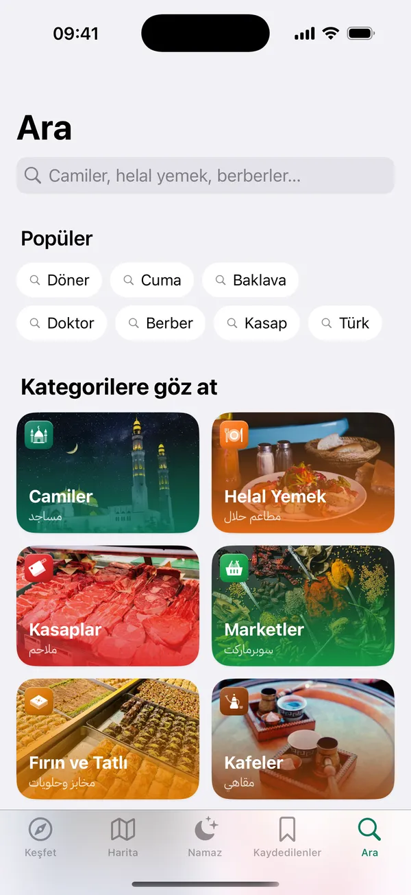 Ara ve kategorilere göz at